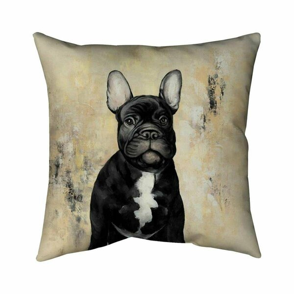 Fondo 26 x 26 in. French Bulldog-Double Sided Print Indoor Pillow FO2772447